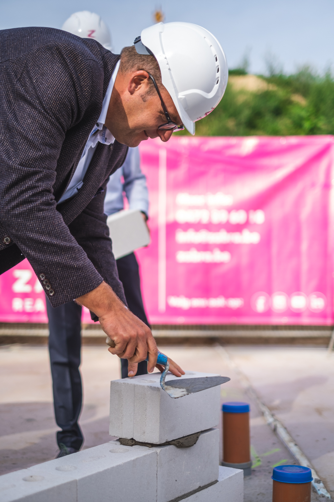 Hof van Gent steenlegging Zabra Jurgen De Keyser