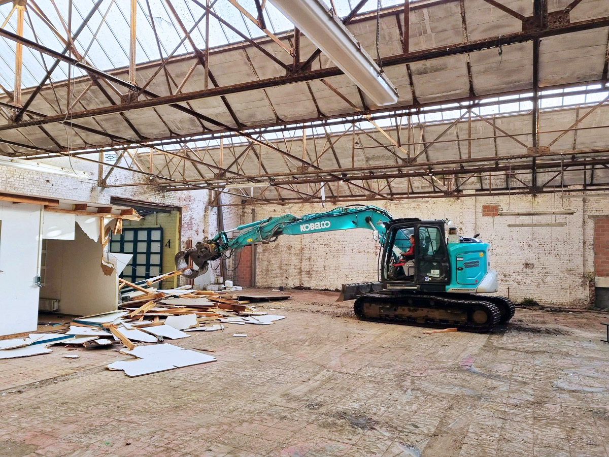 Afbraakwerken gestart in project Vlas, Waregem