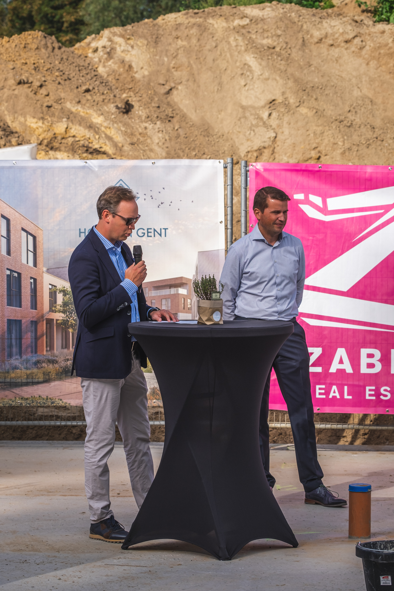 Hof van Gent steenlegging Zabra speech Laurens Brantegem