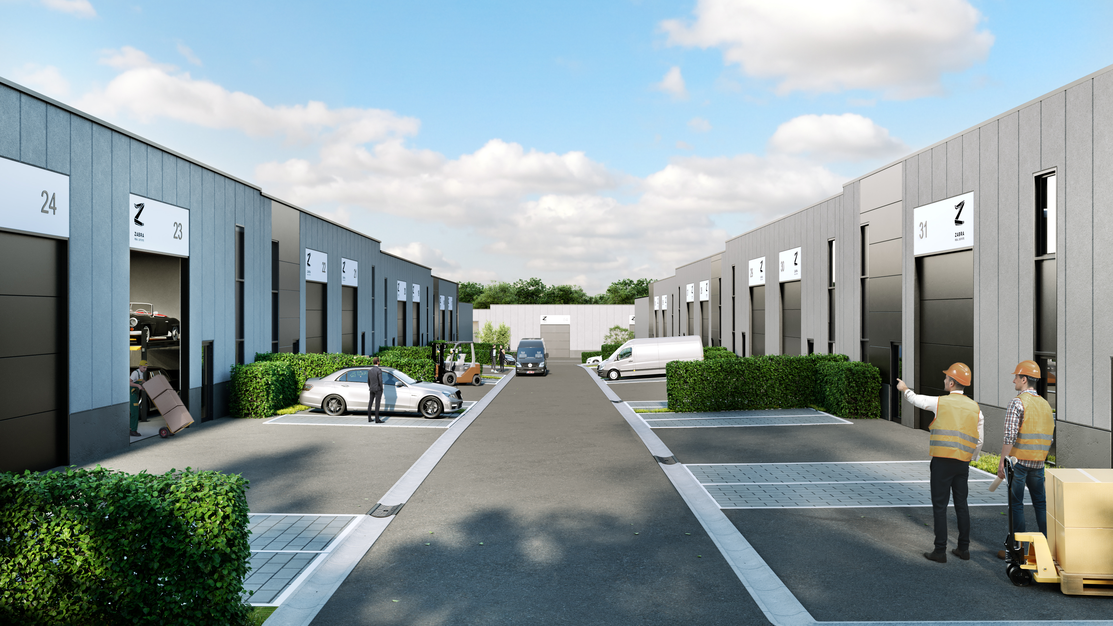 Saint Georges unité PME à vendre Zabra vue rue