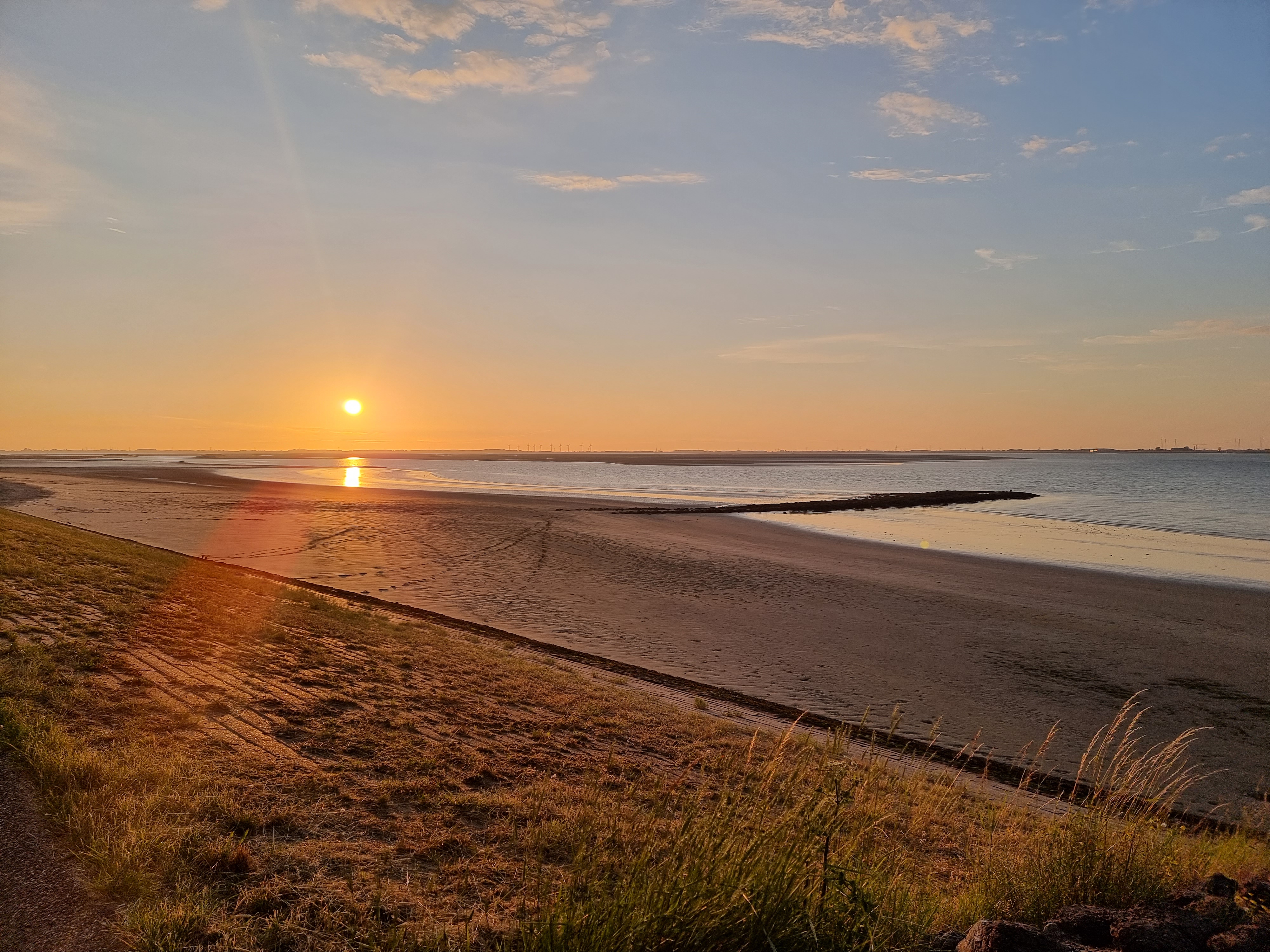 Zabra Waterzande Strand sunset