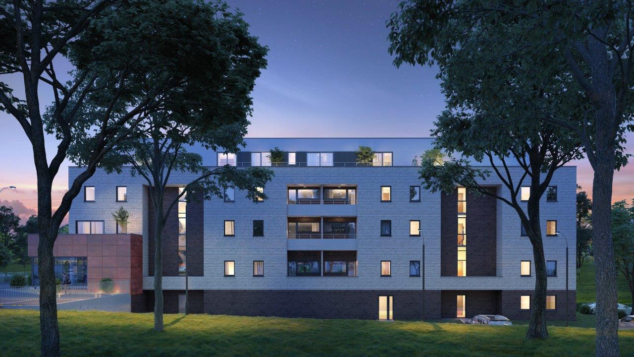 Espace C appartements à vendre Dour terrasse